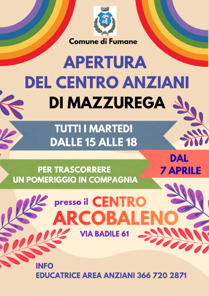 Apertura centro anziani Mazzurega